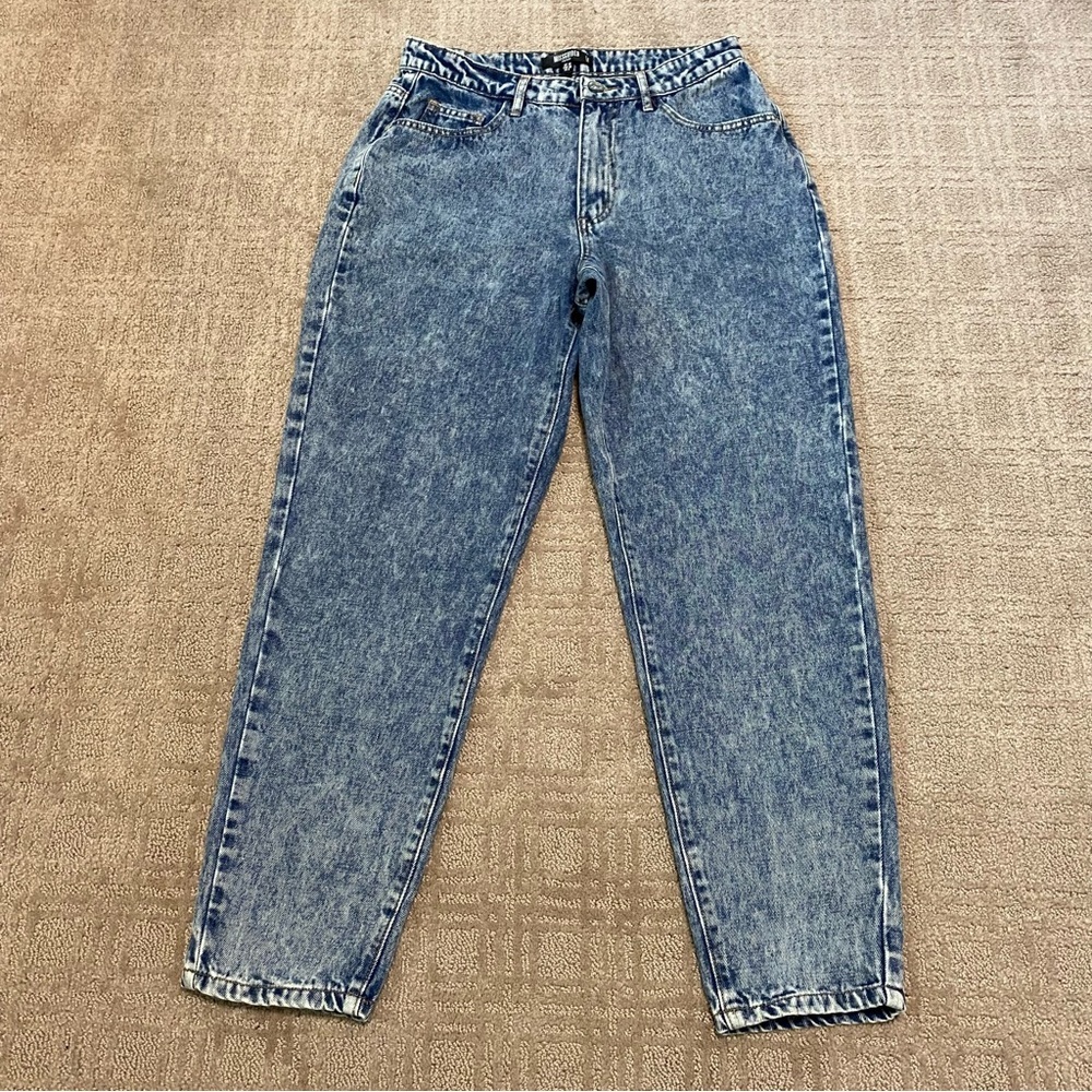 {MISSGUIDED | Petite} High Rise Washed Out Straight Leg Jeans ~ Size 6